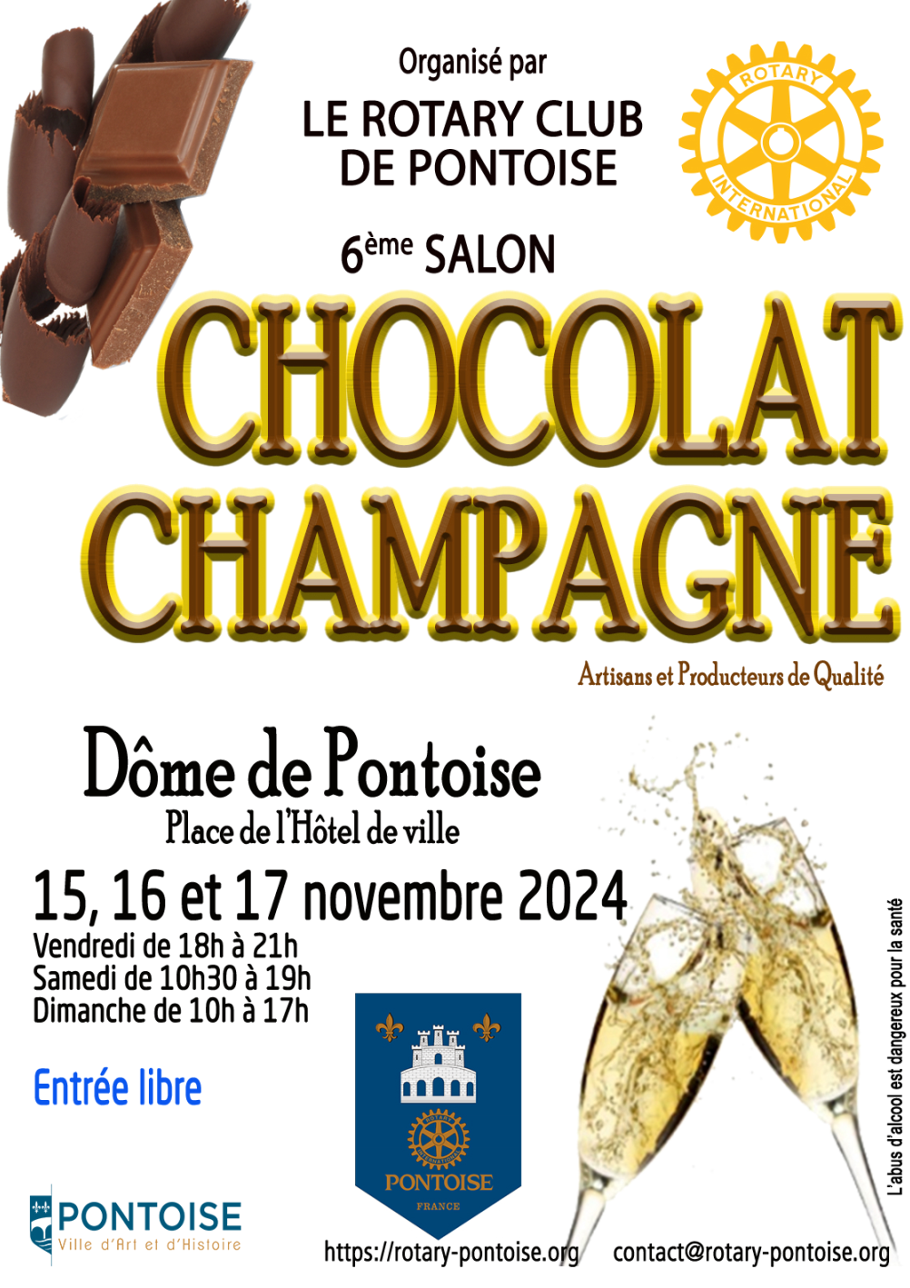 Salon chocolat et champagne 6ème édition du 15 au 17 novembre 2024